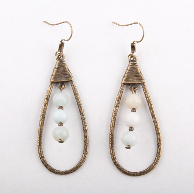 Boho Earrings, RH Dangle Earrings, Droper Loop