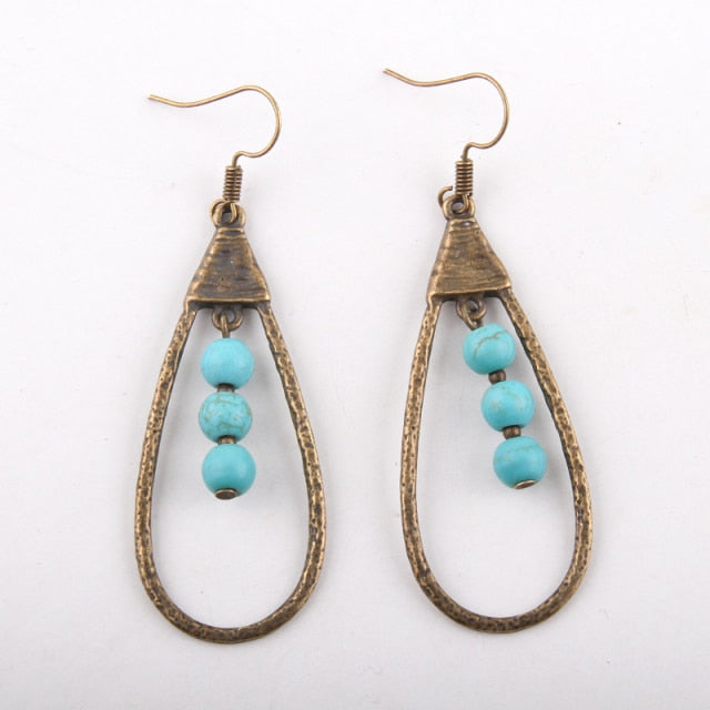 Boho Earrings, RH Dangle Earrings, Droper Loop