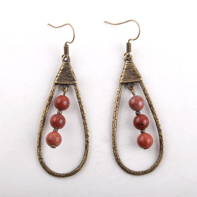 Boho Earrings, RH Dangle Earrings, Droper Loop