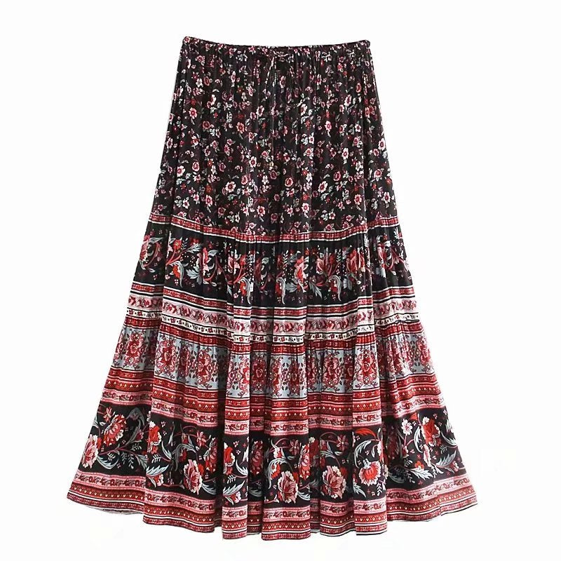 Boho Skirt, Hippie Skirts, Midi Skirt, Dancing Lady