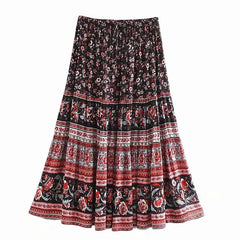 Boho Skirt, Hippie Skirts, Midi Skirt, Dancing Lady