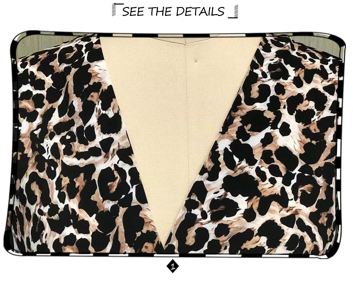 Boho Mini Dress Vintage Dress, Gabriela Leopard