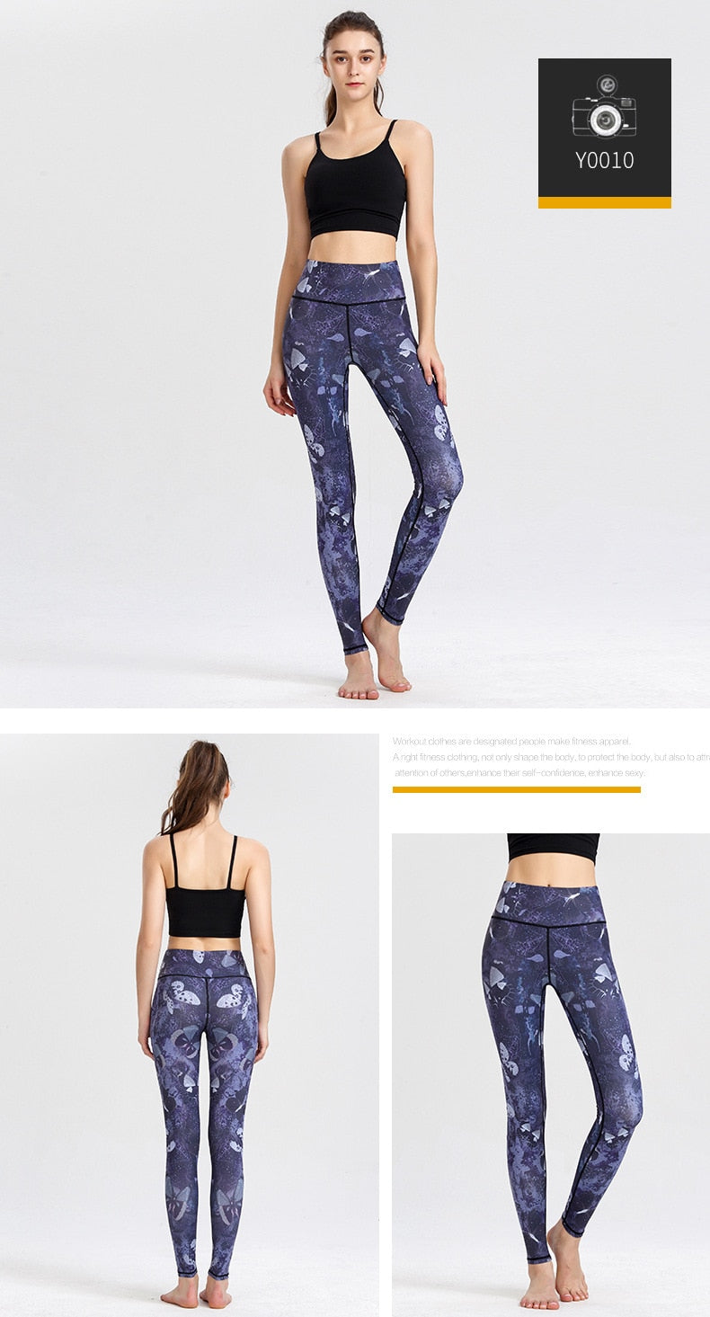 Yoga Legging, Yoga Pants, Boho Legging, Tight with Pocket in Butterfly