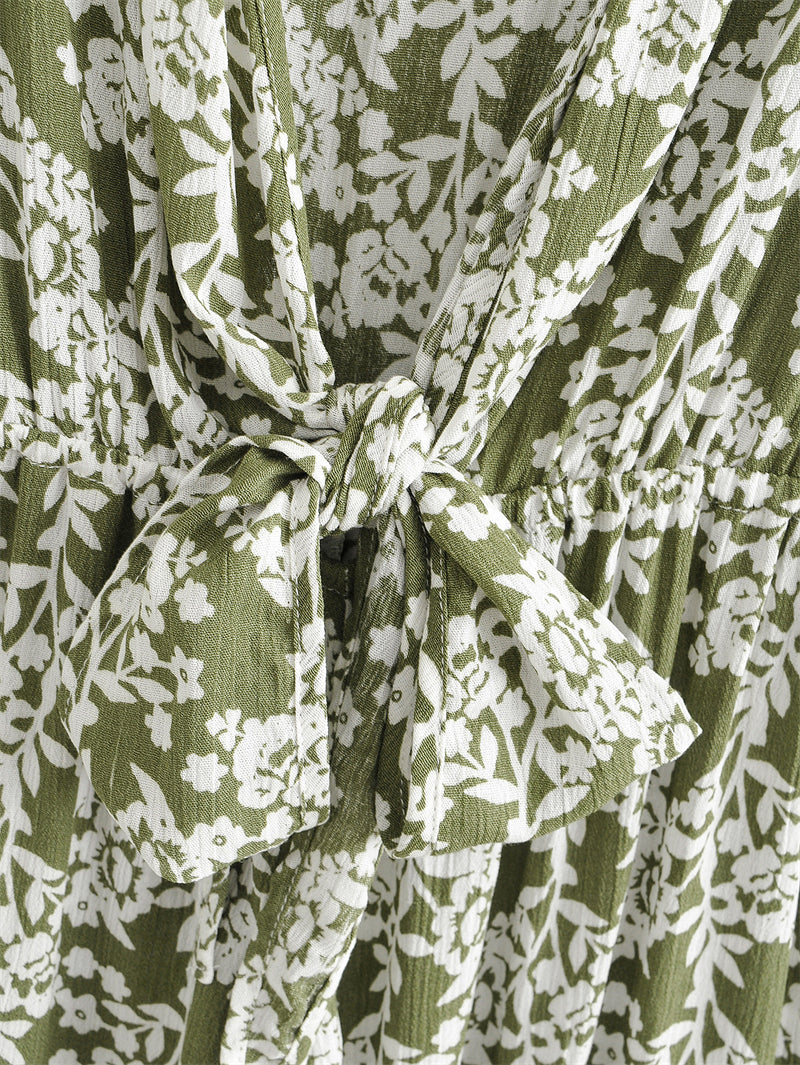 Boho Jumpsuit, Boho Romper, Playsuit, Florence in Green