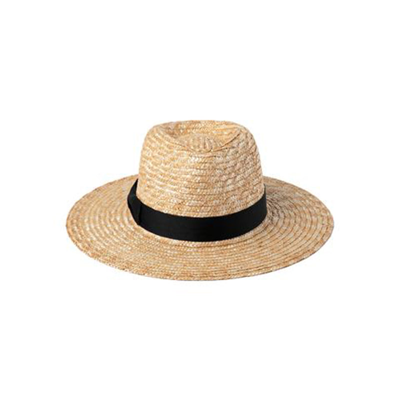 Boho Hat, Sun Hat, Beach Hat, Fedora Straw Hat, Avery Black Ribbon