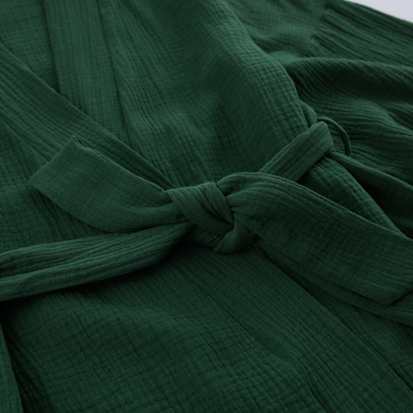Boho Pajamas, Pajamas Sets for Women, Emily Cotton  in Green, Brown and Gray