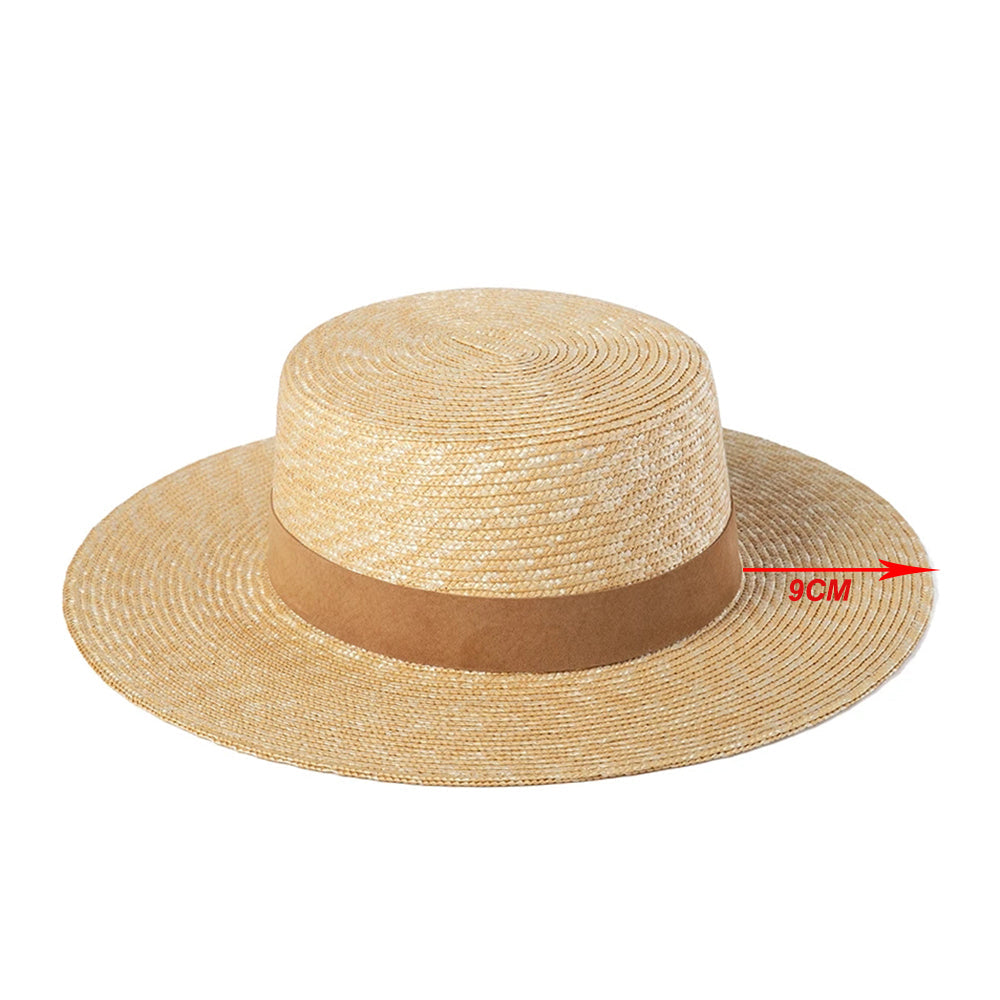 Boho Hat, Sun Hat, Beach Hat, Straw Hat, Mia Brown Ribbon