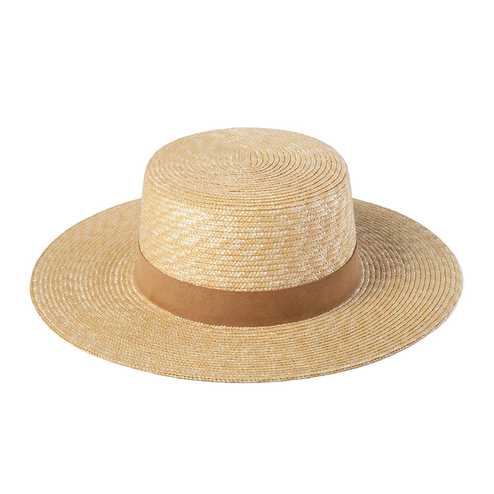 Boho Hat, Sun Hat, Beach Hat, Straw Hat, Mia Brown Ribbon