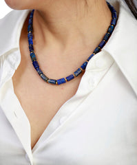 Boho Necklace, Apatite Lariat Chokers Necklace