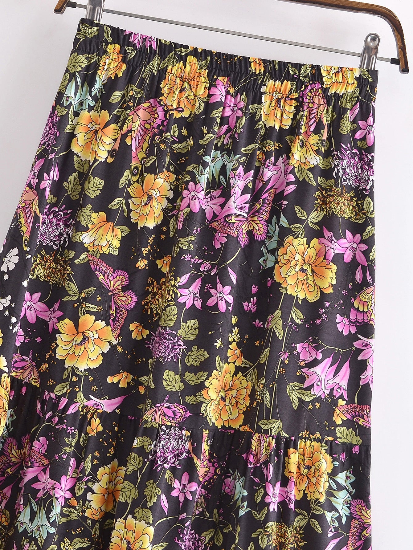 Boho Skirt, Hippie Skirts, Maxi Skirt, Black Calla Wild Comos