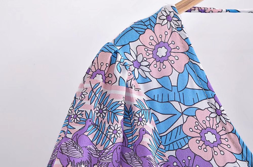 Boho Midi Dress, Sundress, Lavender Silene