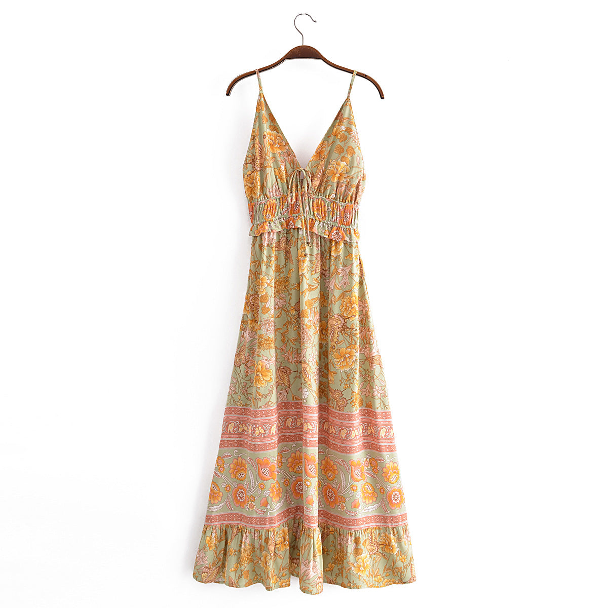 Boho Maxi Dress - Strappy - Elliana Amaryllis - Bohemian Style