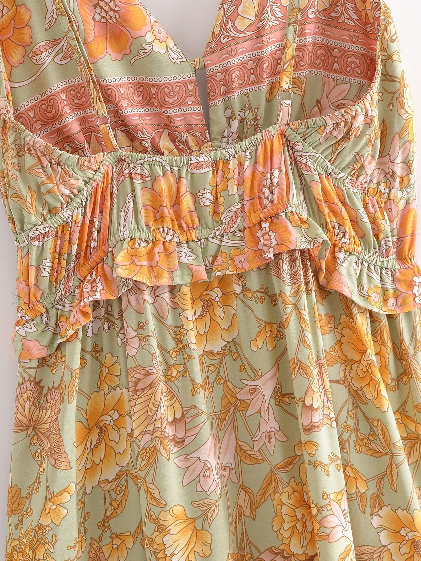 Boho Maxi Dress - Strappy - Elliana Amaryllis - Bohemian Style