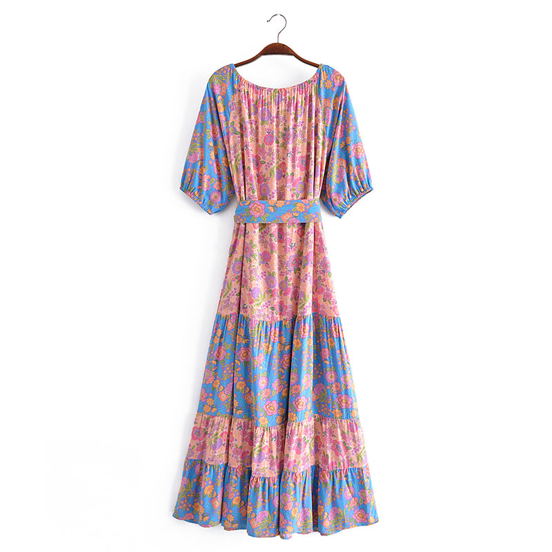 Boho Maxi Dress - Sundress - Sierra Sea Rose - Bohemian Style - Flowy Summer Dress