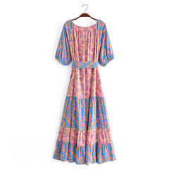 Boho Maxi Dress - Sundress - Sierra Sea Rose - Bohemian Style - Flowy Summer Dress