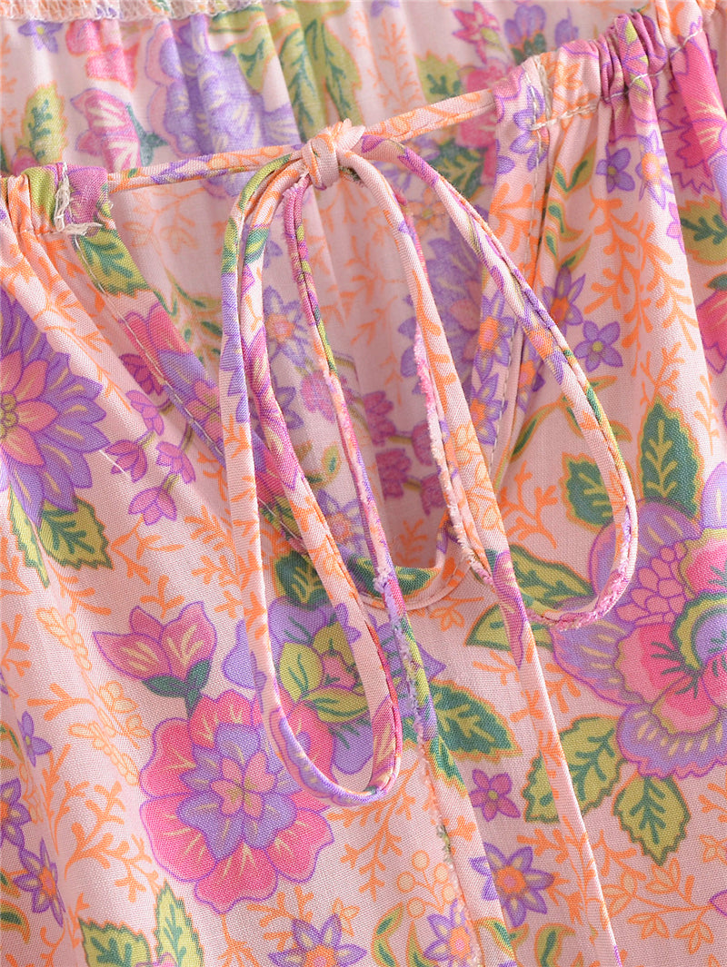 Boho Maxi Dress - Sundress - Sierra Sea Rose - Bohemian Style - Flowy Summer Dress