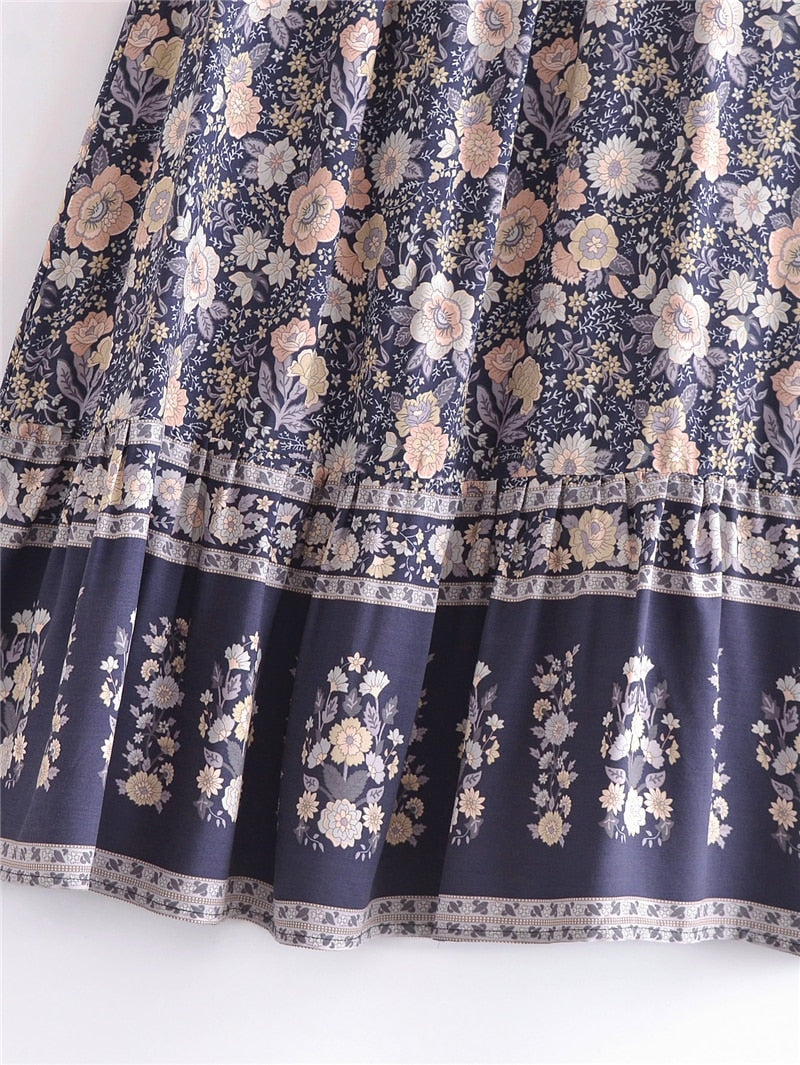 Boho Skirt, Hippie Skirts, Maxi Skirt, Eulalie Black Rose