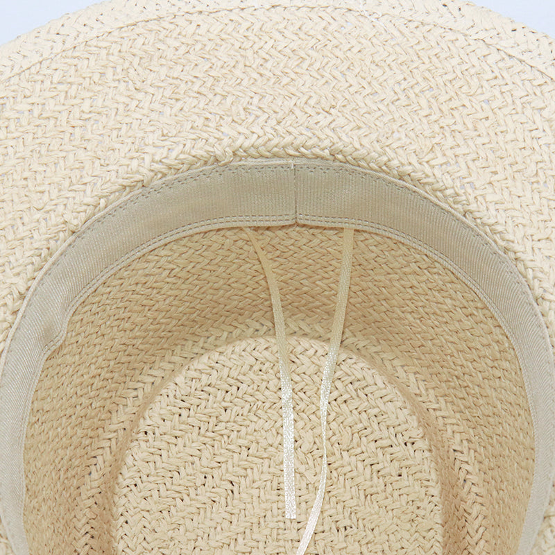 Boho Hat, Sun Hat, Beach Hat, Paper Straw Hat, Chloe Brown and Beige with Shell