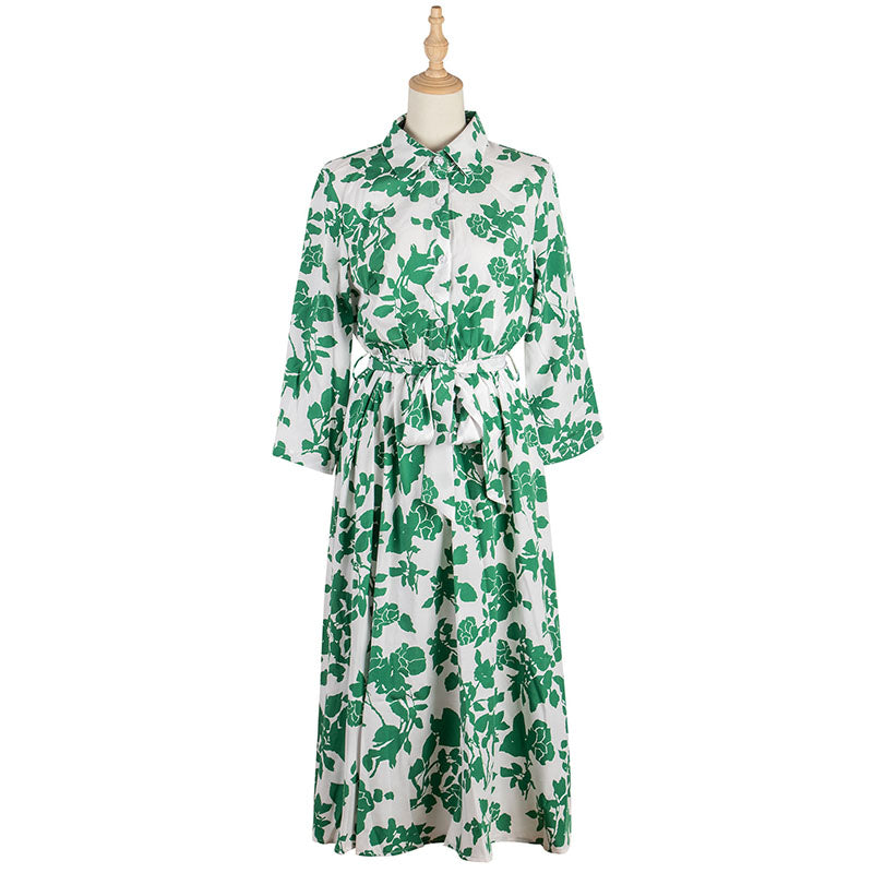 Boho Midi Dress, Shirt Dress Evangeline