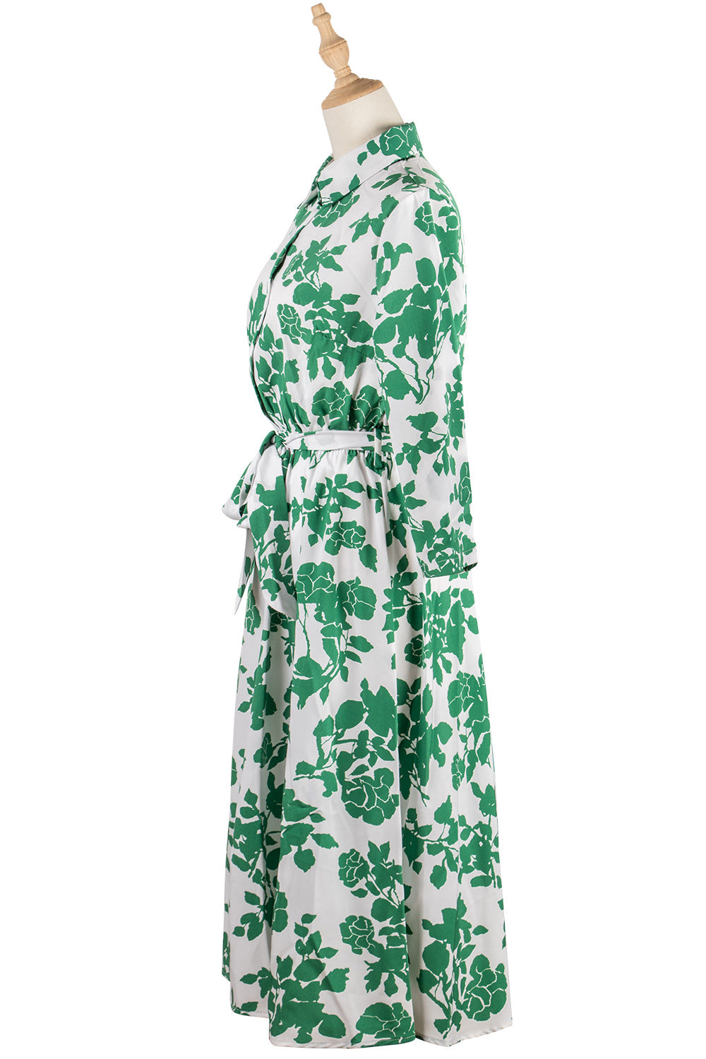 Boho Midi Dress, Shirt Dress Evangeline