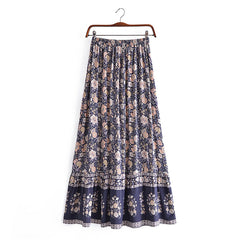 Boho Skirt, Hippie Skirts, Maxi Skirt, Eulalie Black Rose