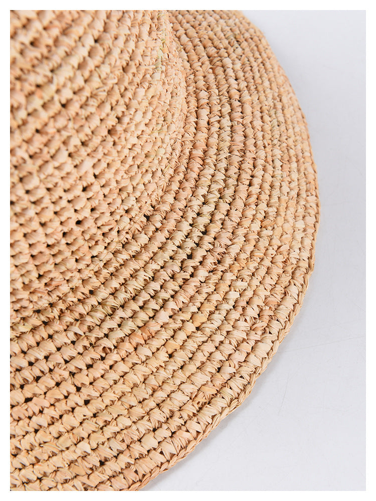 Boho Hat, Rafia Straw Bucket Hat, Camila
