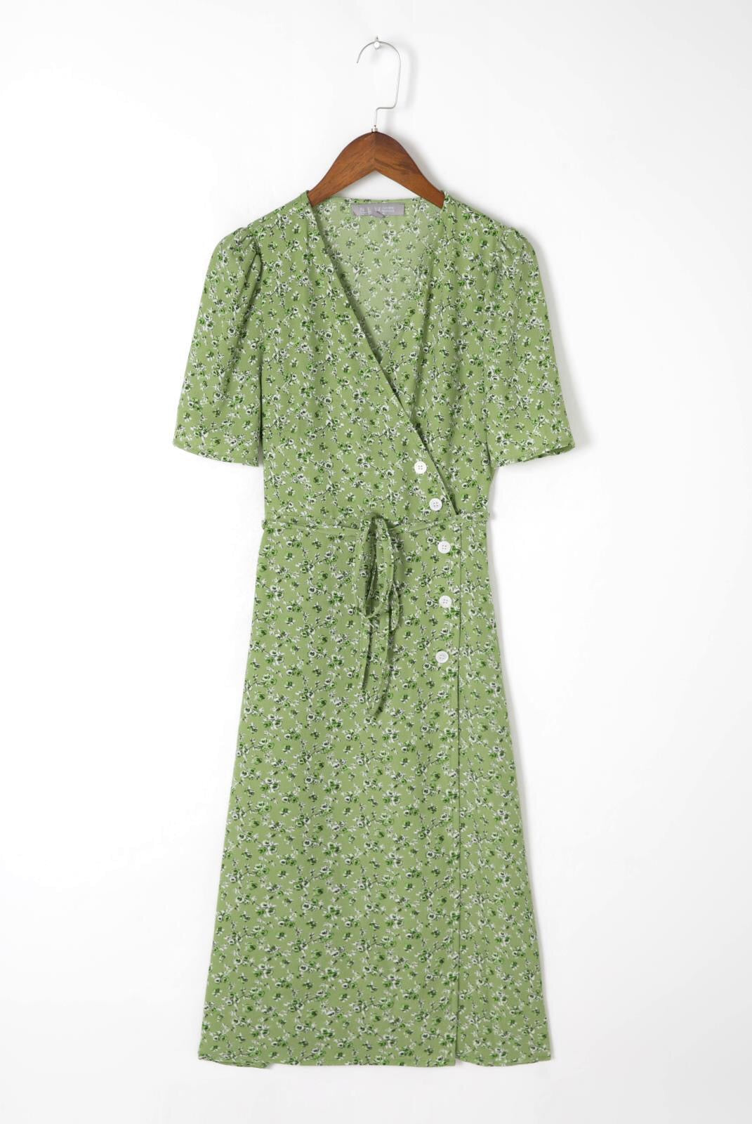 Boho Midi Dress, Vintage  Sundress, Red Aspen
