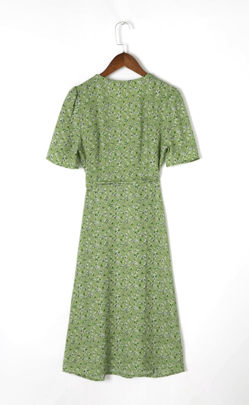 Boho Midi Dress, Vintage  Sundress, Red Aspen