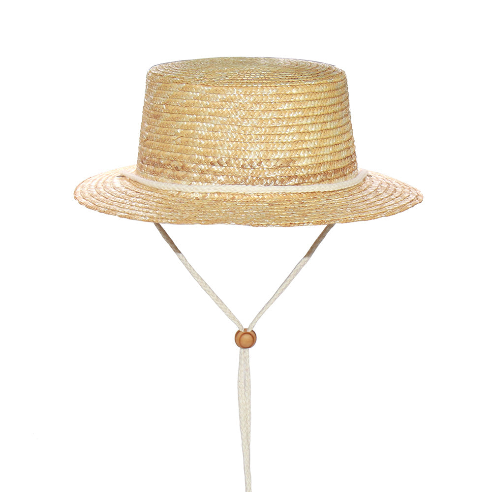 Boho Hat, Kid Hat, Sun Hat, Little Girl Straw Hat, Emma White Rope