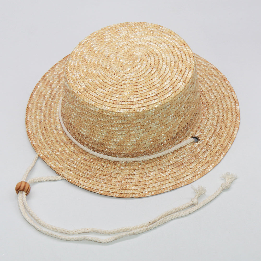 Boho Hat, Kid Hat, Sun Hat, Little Girl Straw Hat, Emma White Rope