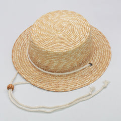 Boho Hat, Kid Hat, Sun Hat, Little Girl Straw Hat, Emma White Rope