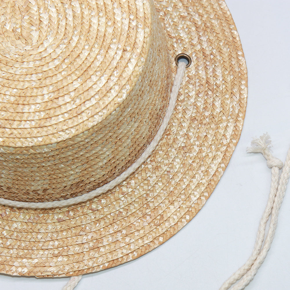 Boho Hat, Kid Hat, Sun Hat, Little Girl Straw Hat, Emma White Rope