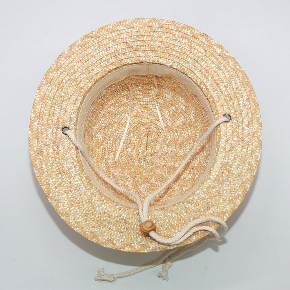 Boho Hat, Kid Hat, Sun Hat, Little Girl Straw Hat, Emma White Rope