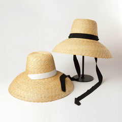 Boho Hat, Sun Hat, Beach Hat, Wide Brim Straw Hat, Emilia Vintage Hat