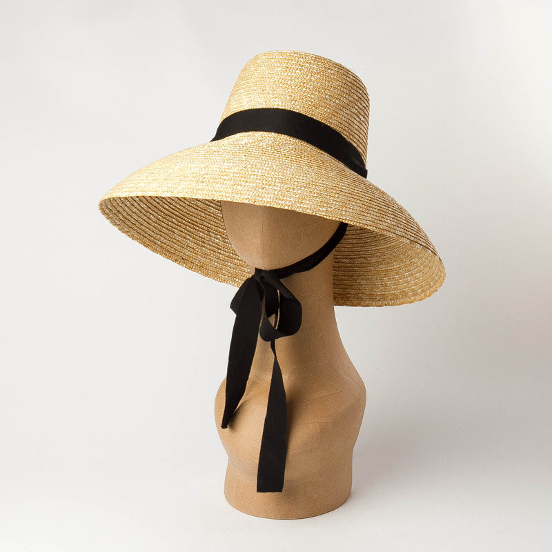 Boho Hat, Sun Hat, Beach Hat, Wide Brim Straw Hat, Emilia Vintage Hat