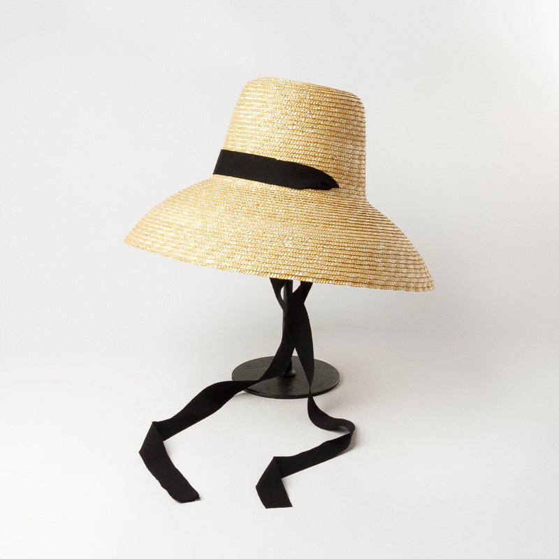 Boho Hat, Sun Hat, Beach Hat, Wide Brim Straw Hat, Emilia Vintage Hat