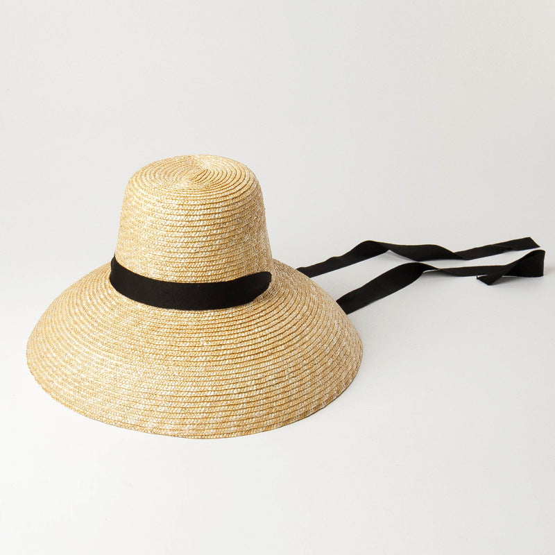 Boho Hat, Sun Hat, Beach Hat, Wide Brim Straw Hat, Emilia Vintage Hat
