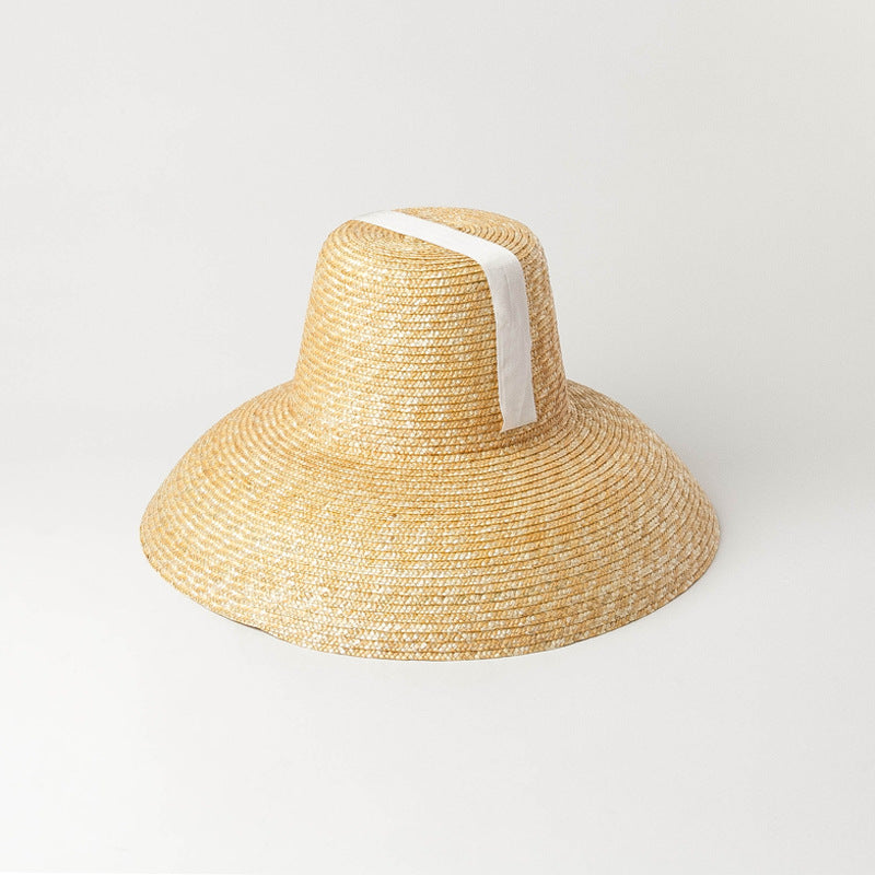 Boho Hat, Sun Hat, Beach Hat, Wide Brim Straw Hat, Emilia Vintage Hat