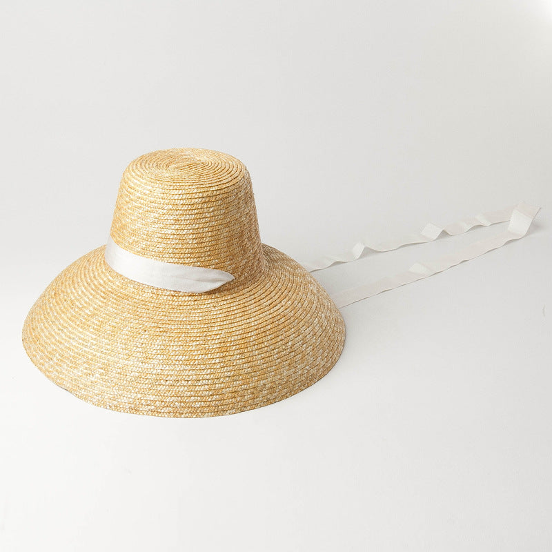 Boho Hat, Sun Hat, Beach Hat, Wide Brim Straw Hat, Emilia Vintage Hat