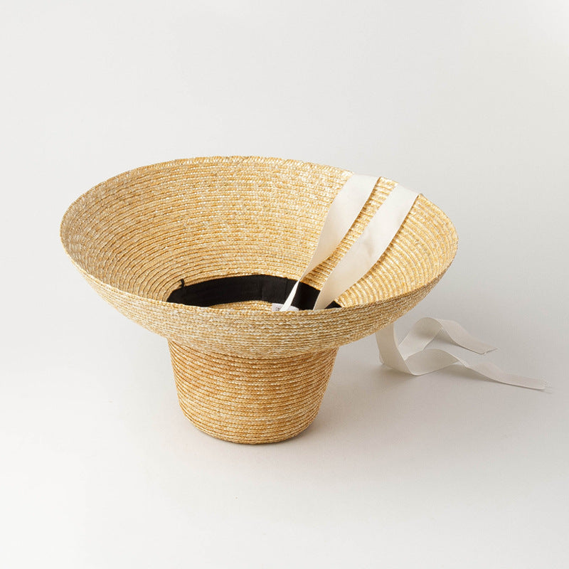 Boho Hat, Sun Hat, Beach Hat, Wide Brim Straw Hat, Emilia Vintage Hat