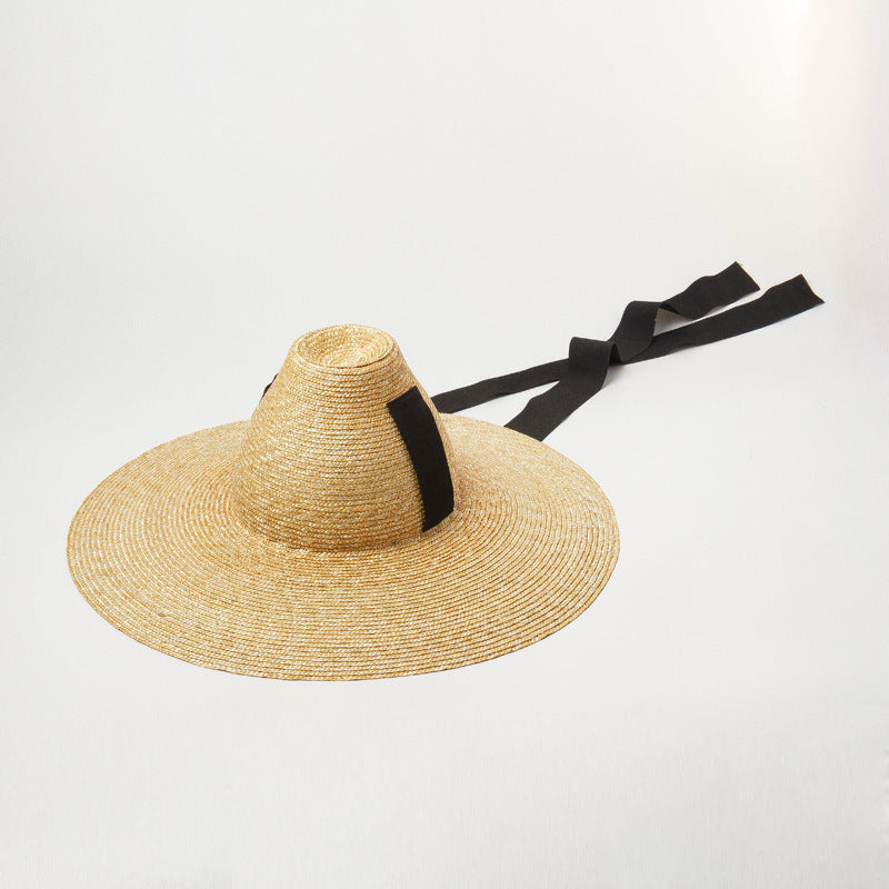 Boho Hat, Vintage Sun Hat, Retro Raffia Hat, Lucia in Beige