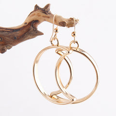 Boho Earrings, RH Dangle Earrings, Heart Loop