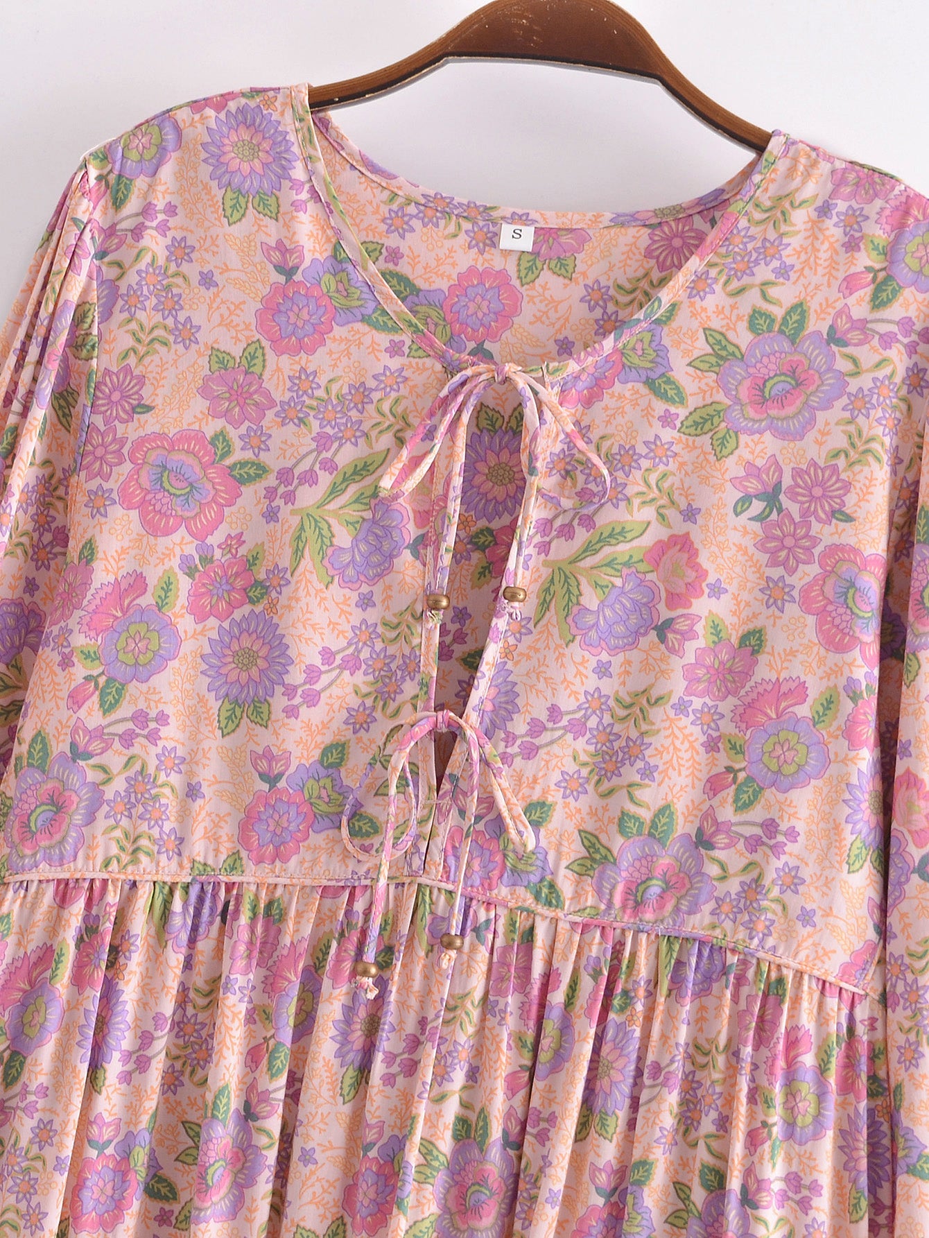 Gown Dress, Boho Maxi Dress, Loose Dress, Amara in Pink