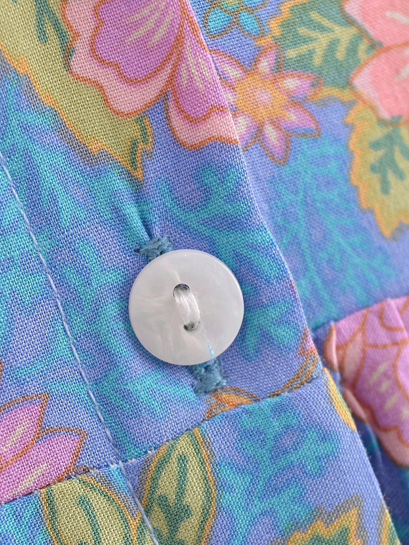 Boho Maxi Dress, Sundress, Elliana Rose in Blue and Pink