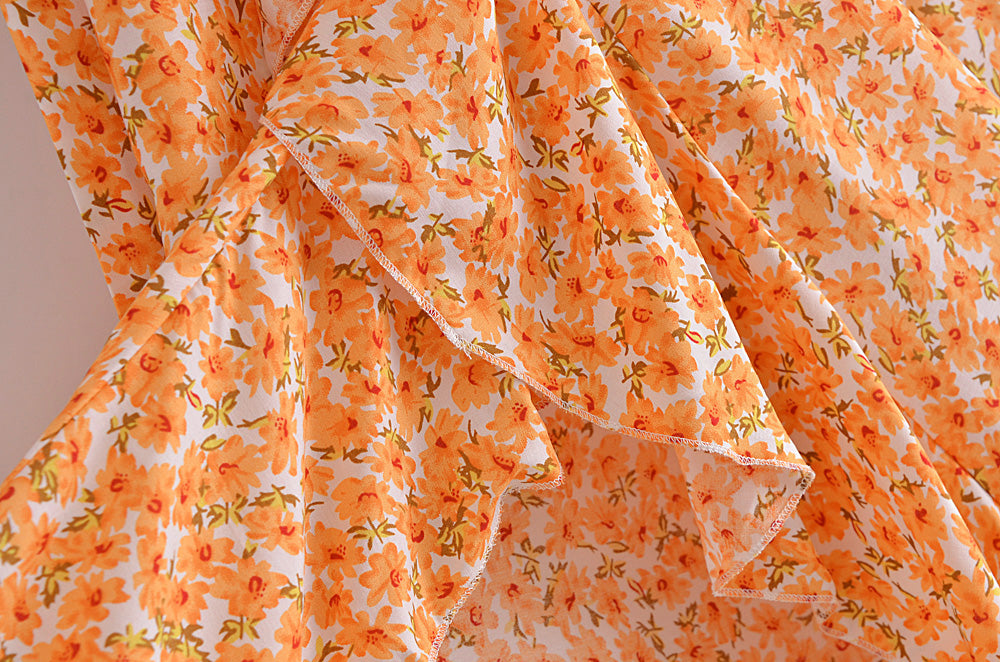 Boho Skirt, Hippie Skirts, Maxi Wrap Skirt, Daisy in Saffron