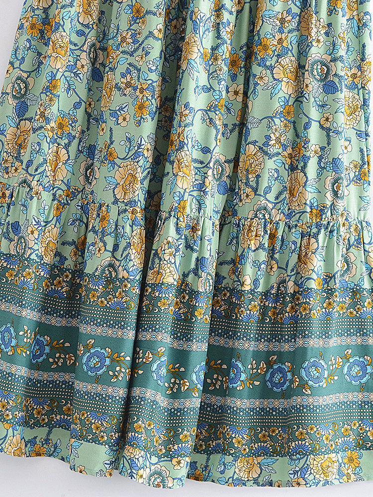 Boho Skirt, Hippie Skirts, Maxi Skirt, Elliana Green Kezia