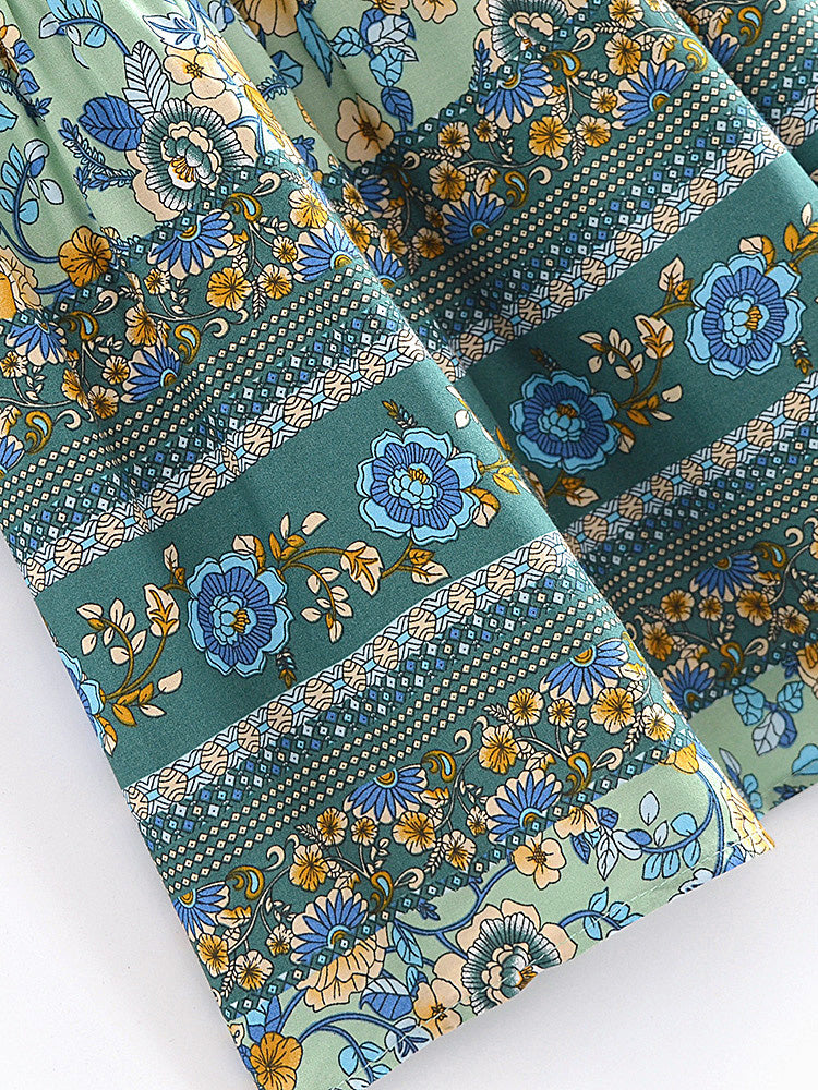 Boho Skirt, Hippie Skirts, Maxi Skirt, Elliana Green Kezia