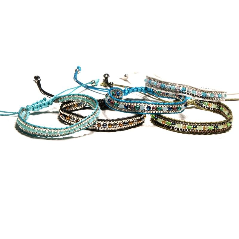 Boho Bracelet, Crystal Wrap Bracelet