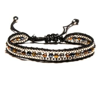 Boho Bracelet, Crystal Wrap Bracelet