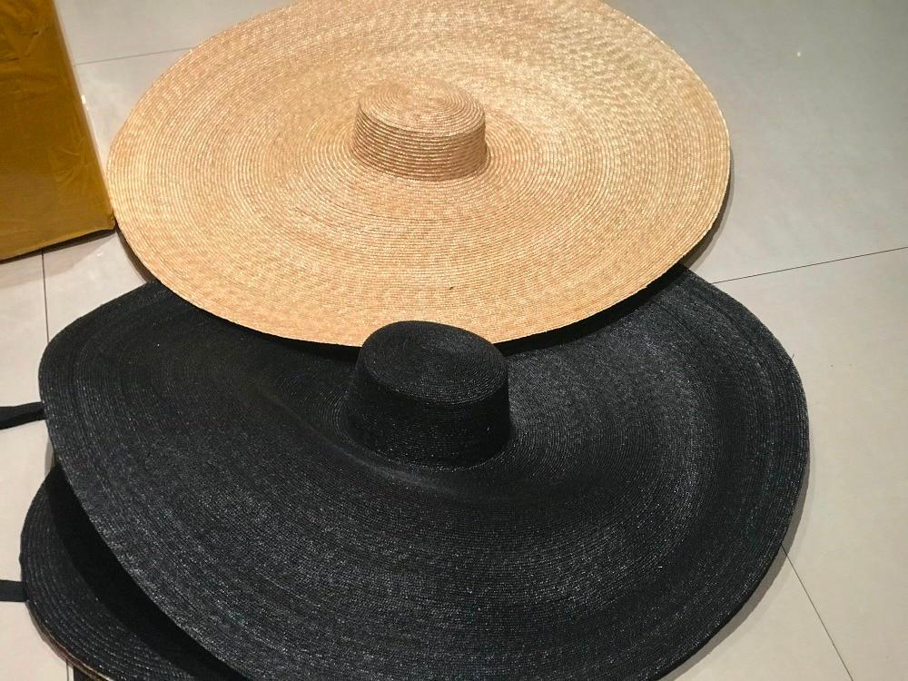 Boho Hat, Sun Hat, Beach Hat, Extra Large Wide Brim Straw Hat (35 cm)